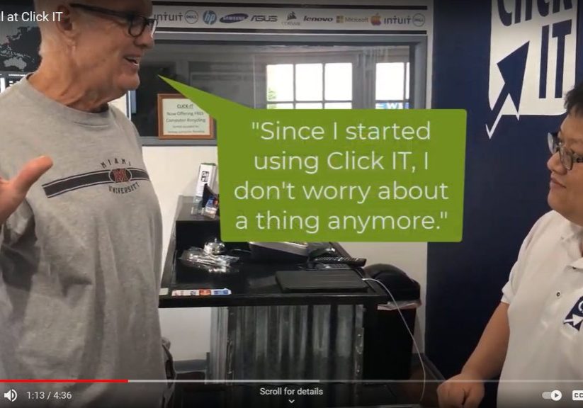 Testimonial at Click IT